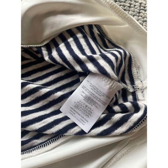 J. Crew Women's Pocket Stripe T-Shirt Bodysuit - Picture 7 of 7